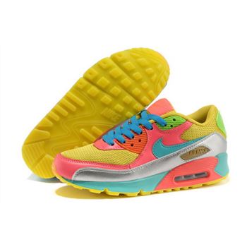 Nike Air Max 90 Men Yellow Blue Running Shoes Germany